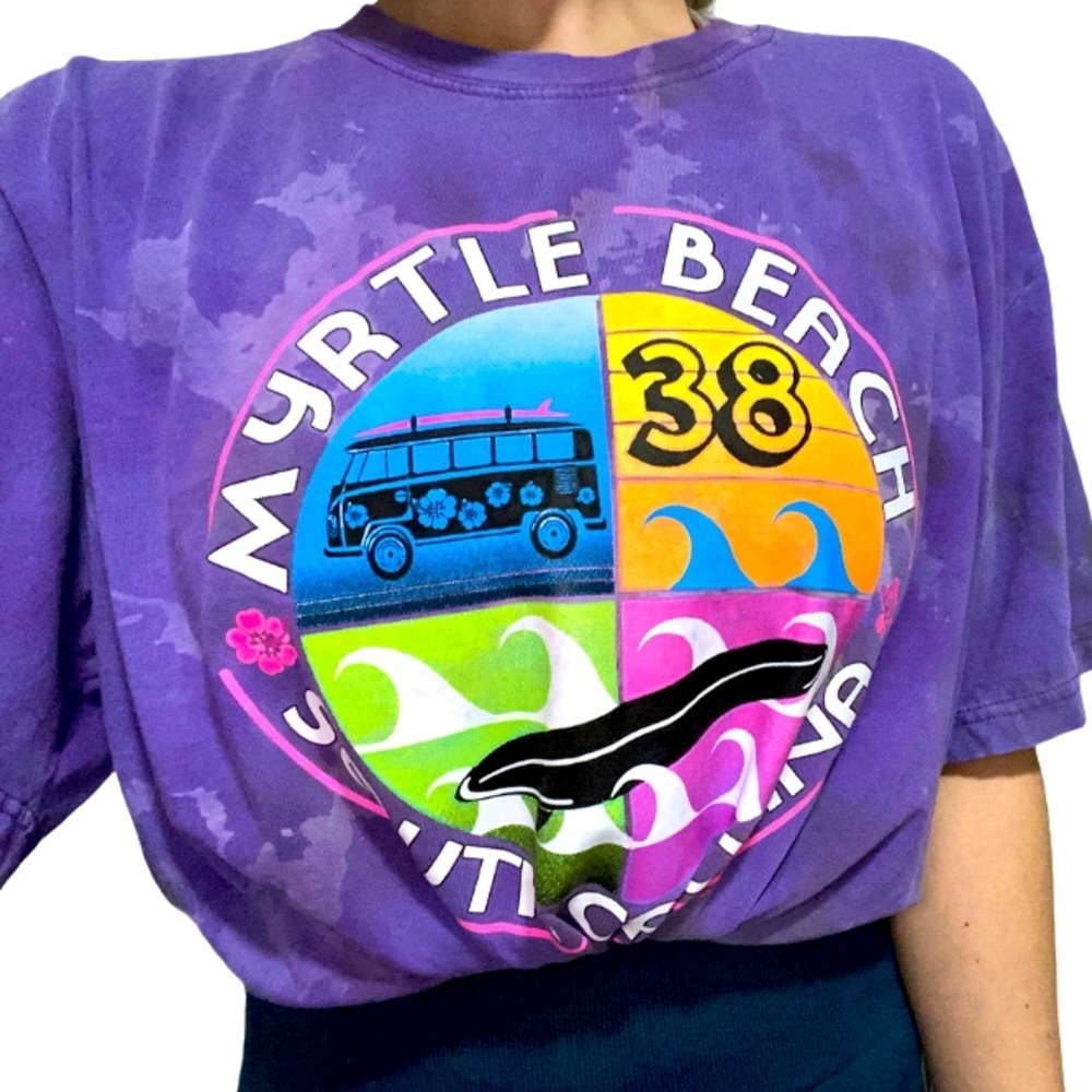 Myrtle Beach SC bleached surf tee xl
